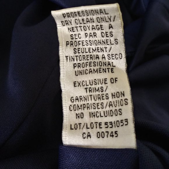 JS Collections Blue Sheath Dress Size 16 Draped Faux Wrap Sleeveless Fully Lined - Picture 7 of 7